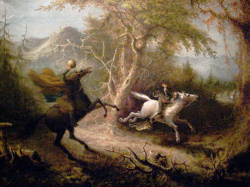 John Quidor The Headless Horseman Pursuing Ichabod Crane France oil painting art